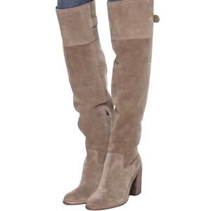 Dolce Vita Taupe Moana over knee Boots Sz 8 like new worn 2 times